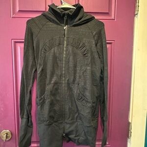 Lululemon Vintage Manifesto Double Zip Long Hoodie Size 8